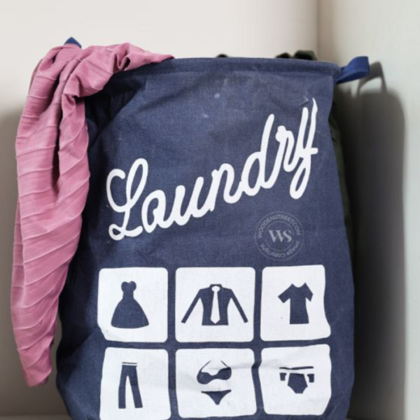 Aquanest Foldable Canvas Laundry Basket